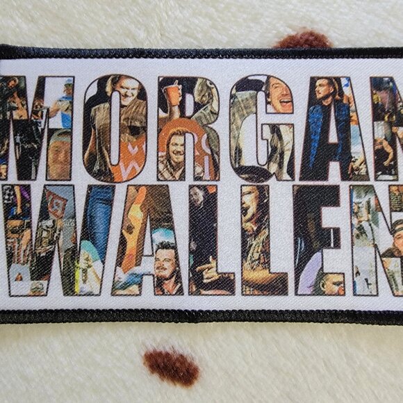 Morgan Wallen Sublimation DYI Fabric Hat Patch Glue Iron On Sew Hat Patch - Picture 3 of 5